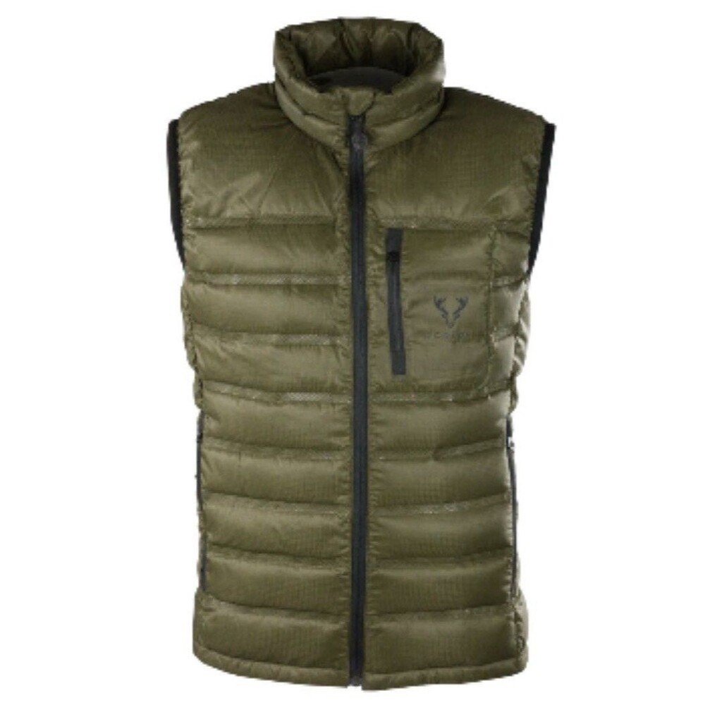 Forloh Activ-Dri Duck Down YKK Zip Up Vest Green Made In USA Men’s Size XXL